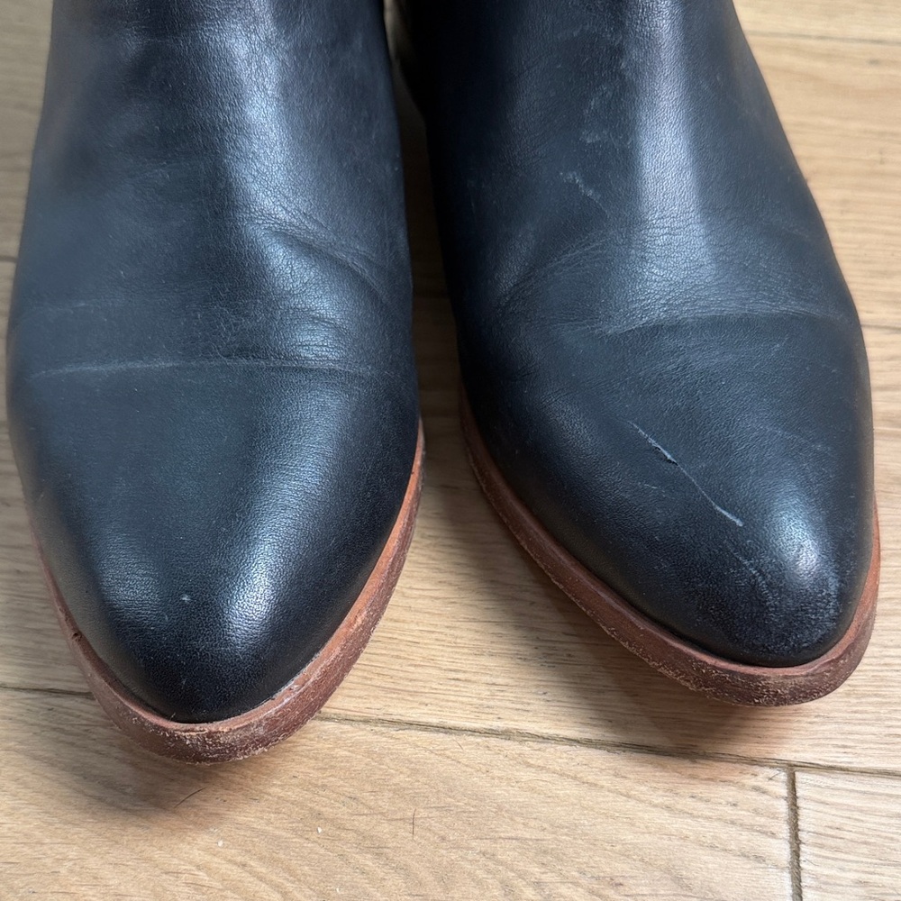 Nisolo Black Leather Ankle Boots- Women’s - Picture 5 of 8